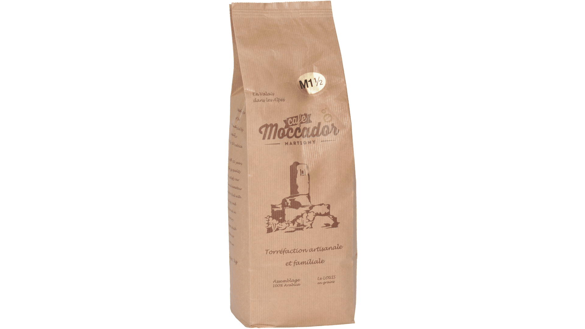 Café Moccador </br>Le Louis M1<sup>1/2</sup> Moulu </br> 100% Arabica – 1kg