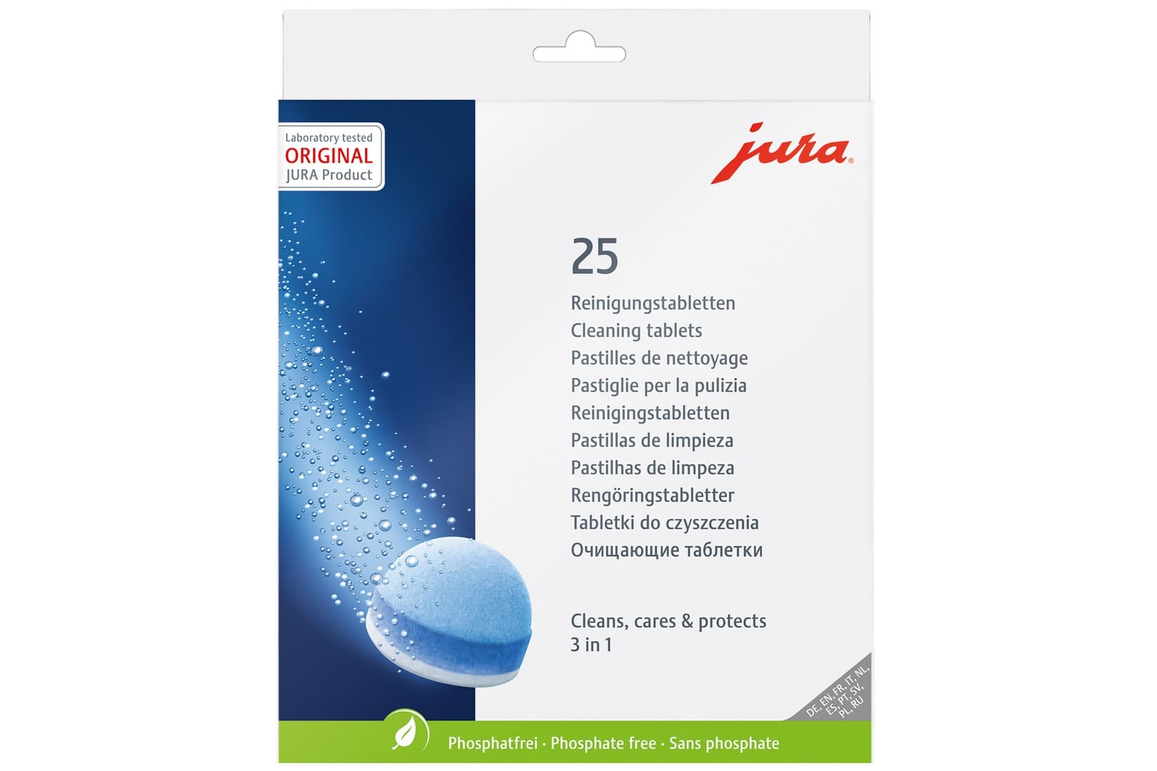 JURA Pastilles de nettoyage 3 phases (25 pcs)