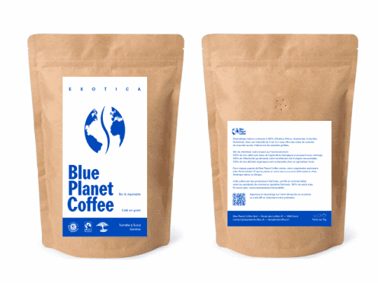 Blue Planet Coffee - Exotica Bio et Equitable 1kg