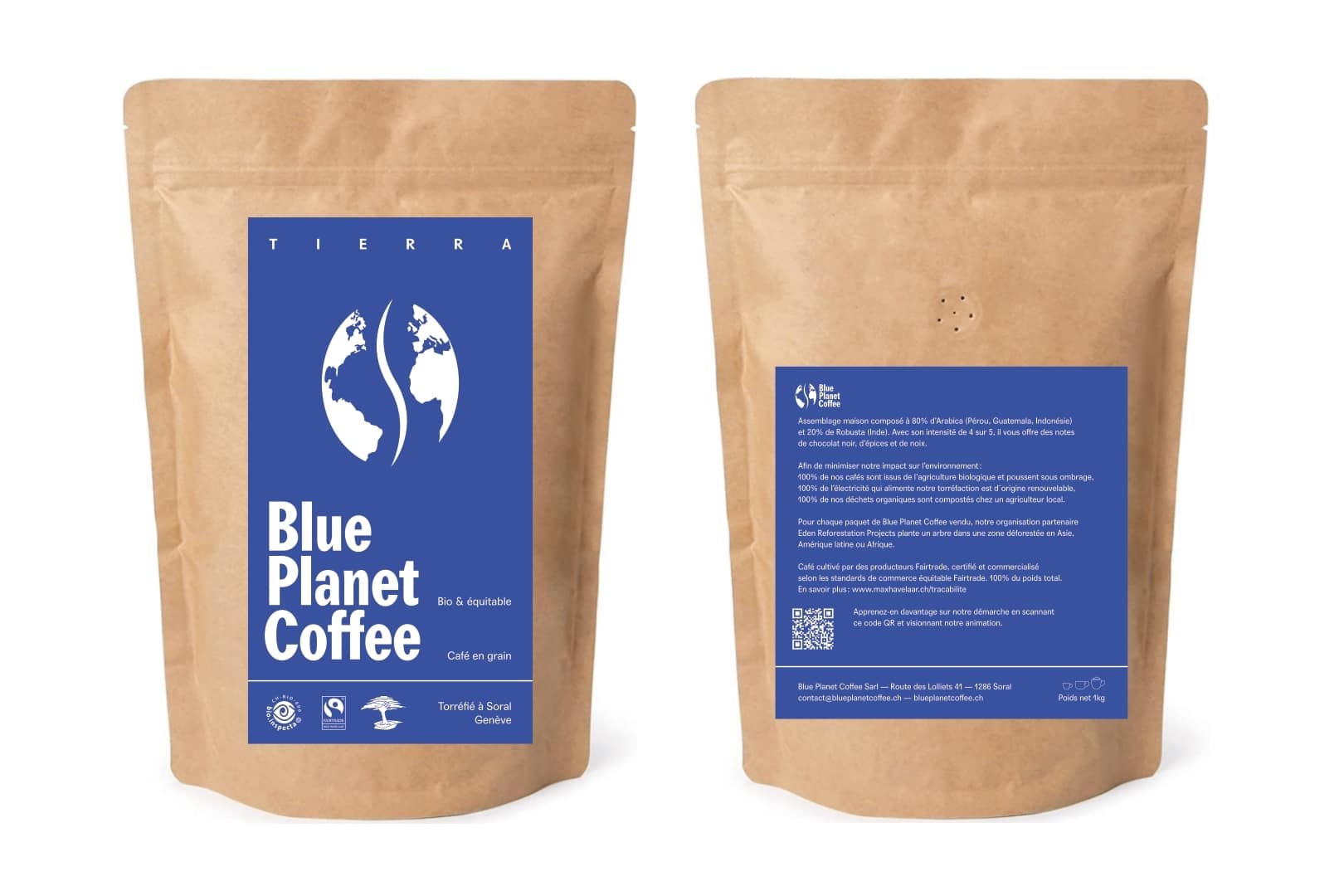 Blue Planet Coffee – Tierra Bio et Equitable 1kg