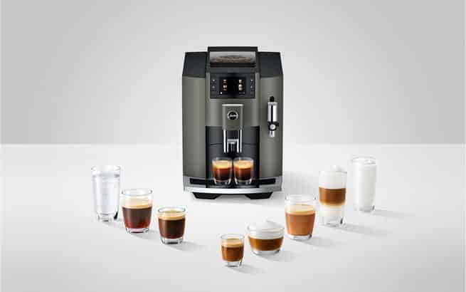 E8 Dark Inox — diversité des cafés