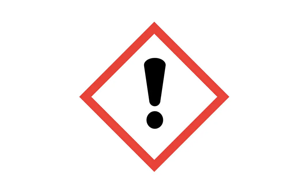 Attention classe toxicité irritation