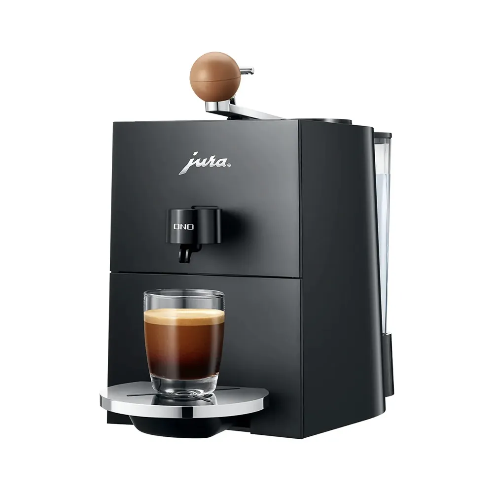 Machine à café Jura ONO Black Coffee SA vue de face.